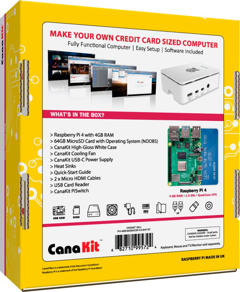 CanaKit - Raspberry Pi 4 Starter MAX Kit 4GB RAM_1