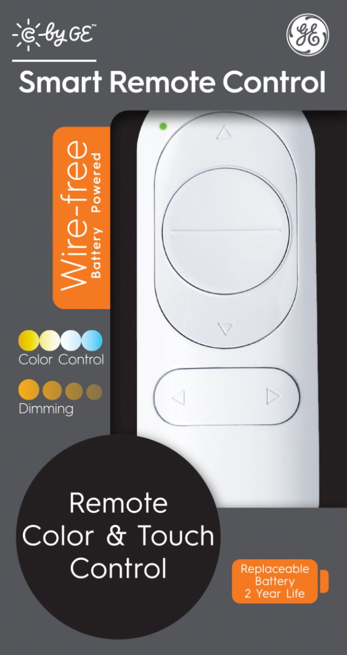 GE - CYNC Smart Dimmer Remote + White Tones Control, Bluetooth, Battery Powered (Packing May Vary) - White_3