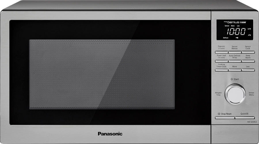 Panasonic - 1.3 Cu. Ft. 1100 Watt SD69LS Microwave with Sensor Cooking - Stainless steel_0