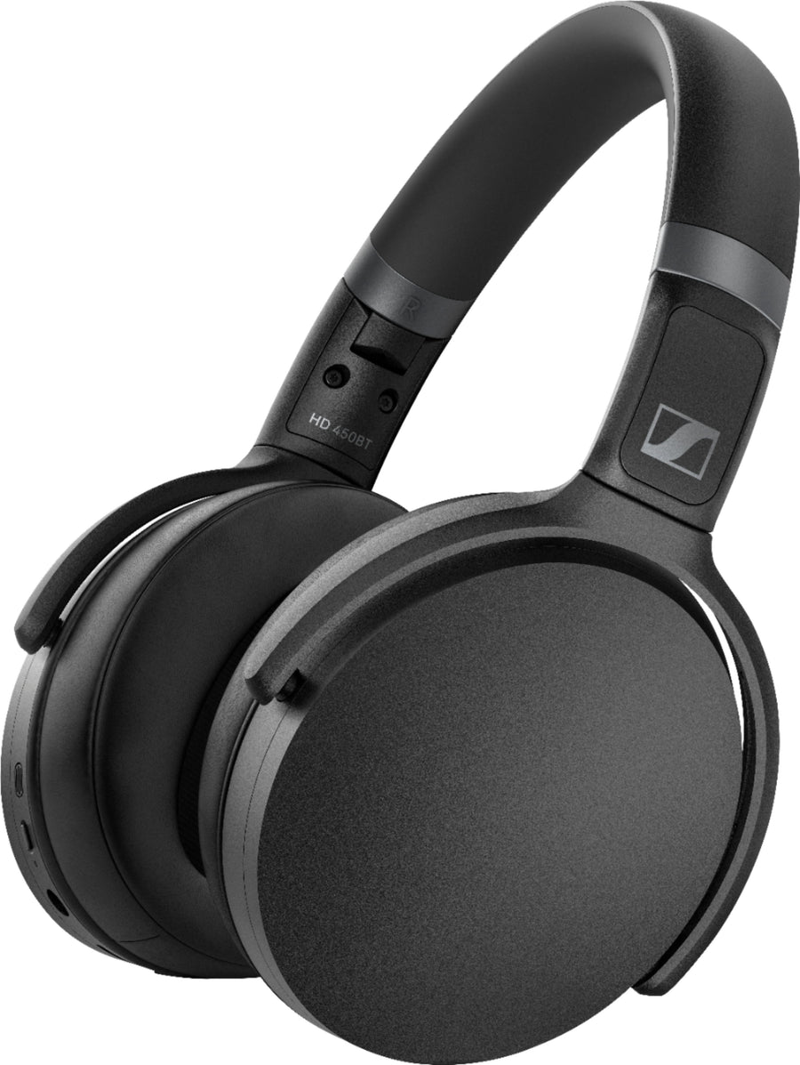 Sennheiser - HD 450BT Wireless Noise Cancelling Over-the-Ear Headphones - Black_0