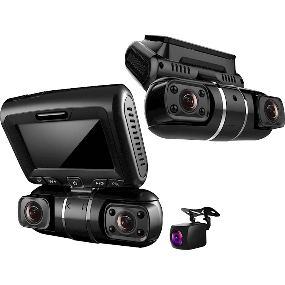 Rexing - S1 FHD 1080p Front, Cabin and Rear 3-Channel Wi-Fi Dash Camera - Black_6