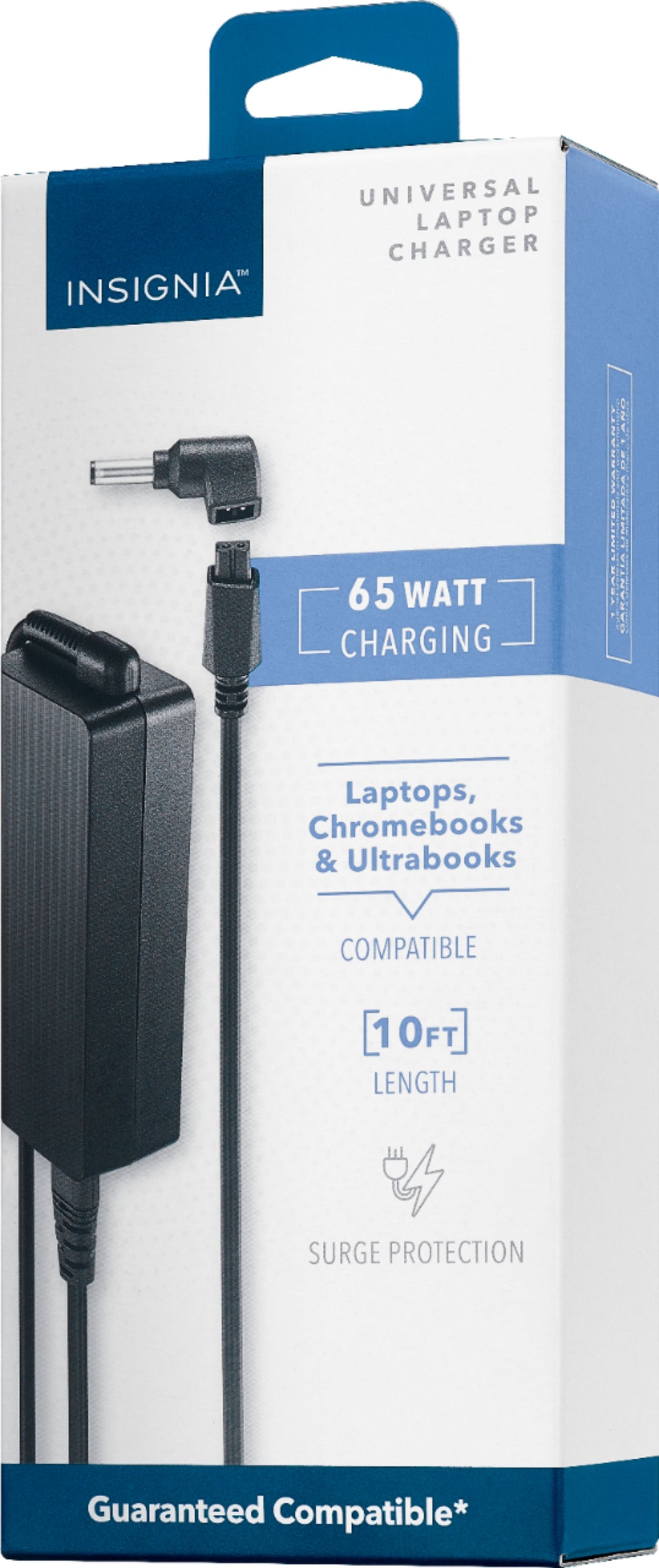 Insignia™ - Universal 65W Laptop Charger - Black_2