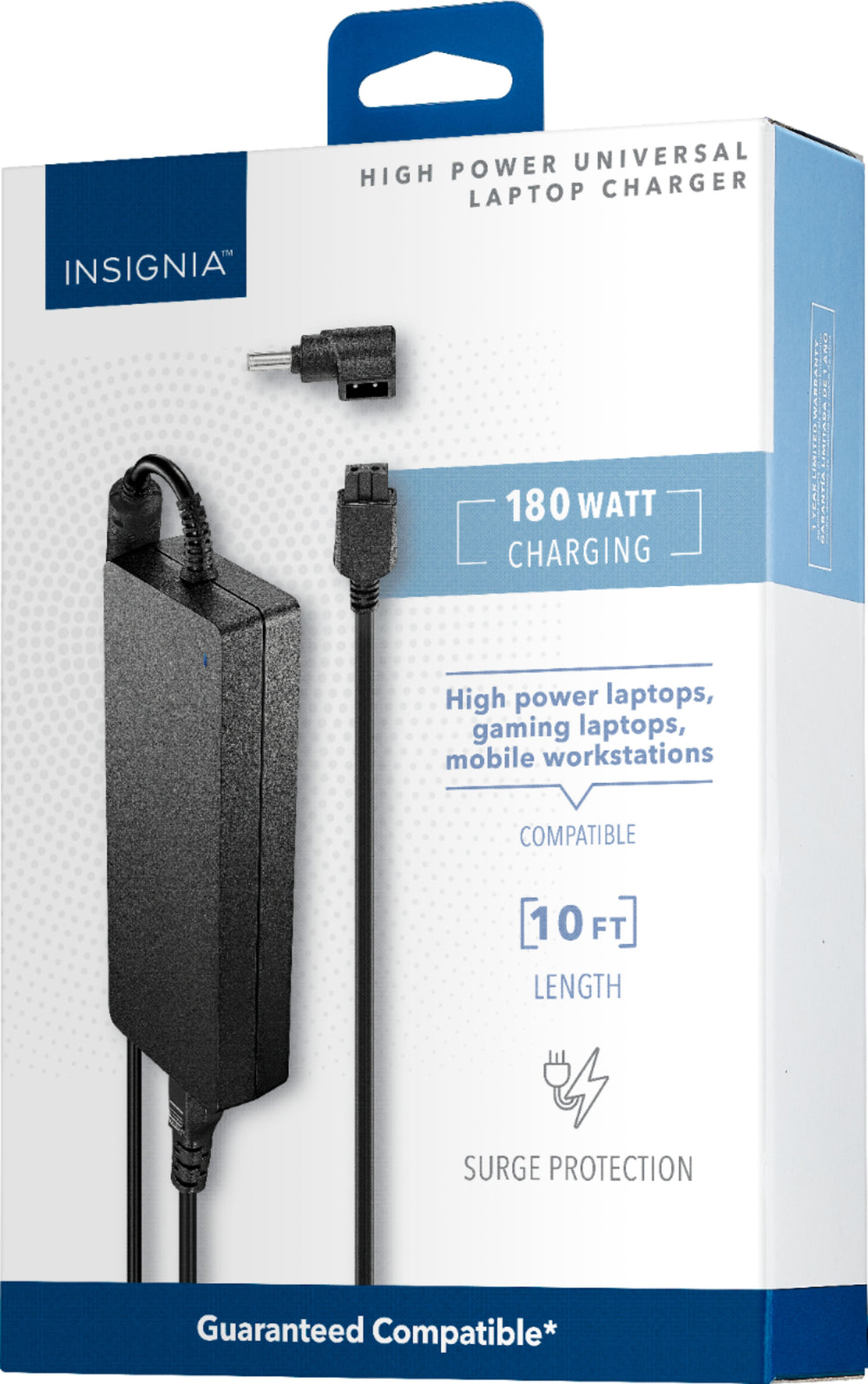 Insignia™ - Universal 180W High Power Laptop Charger - Black_3