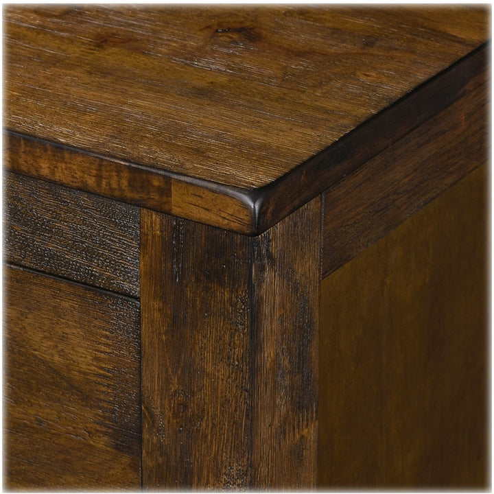 Finch - Stratford Farmhouse Wood 2-Drawer Night Stand - Classic Brown_2
