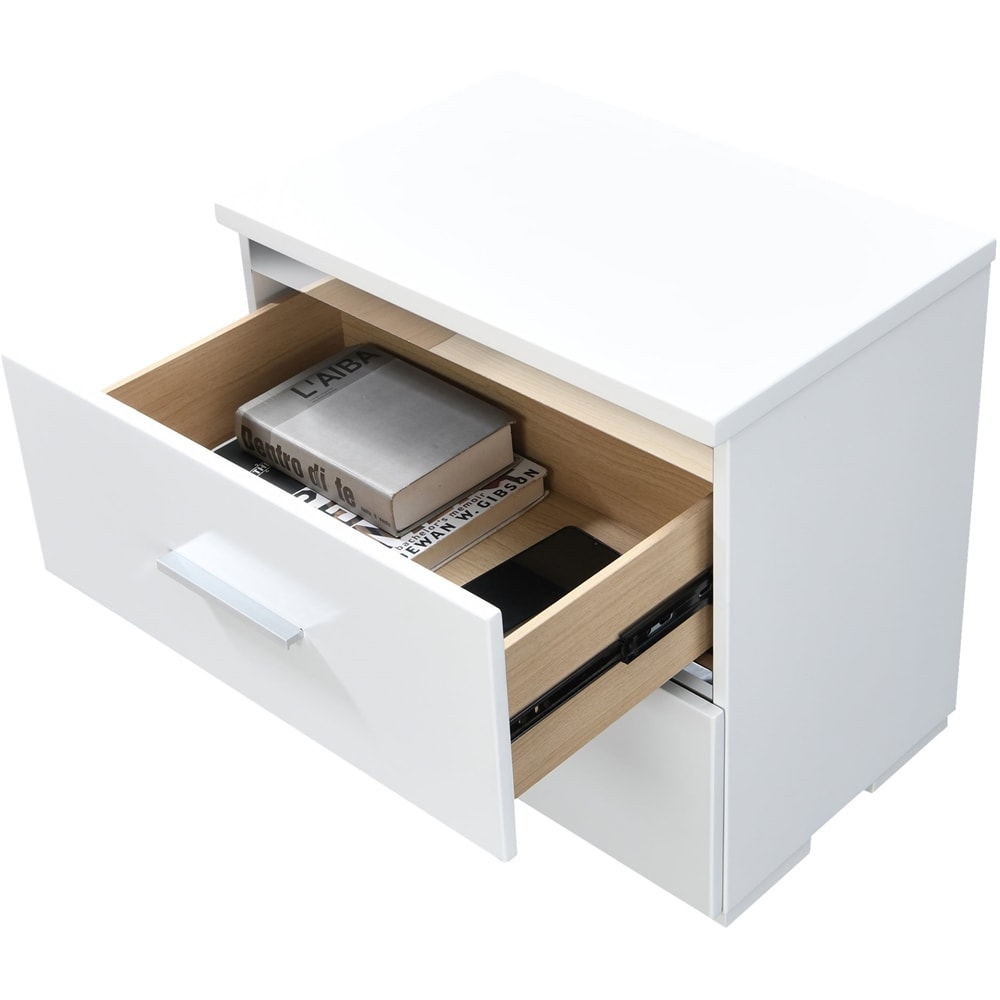 Finch - Belmont Modern Wood Drawer Cabinet - White_6