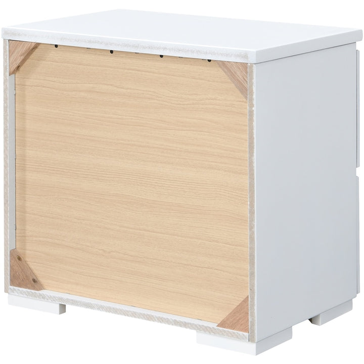 Finch - Belmont Modern Wood Drawer Cabinet - White_4