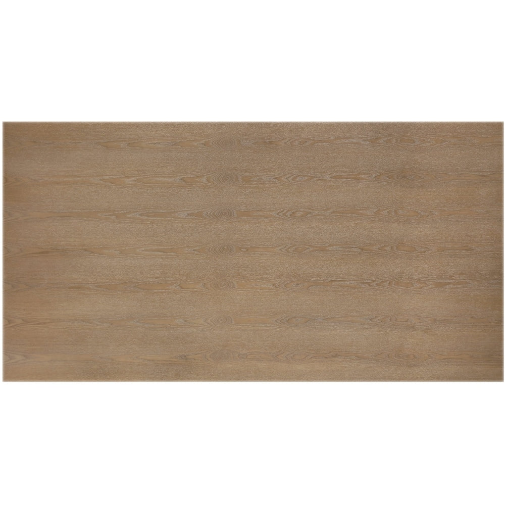 Finch - Grant Rectangular Modern Farmhouse Rubberwood Table - Rustic Beige_2