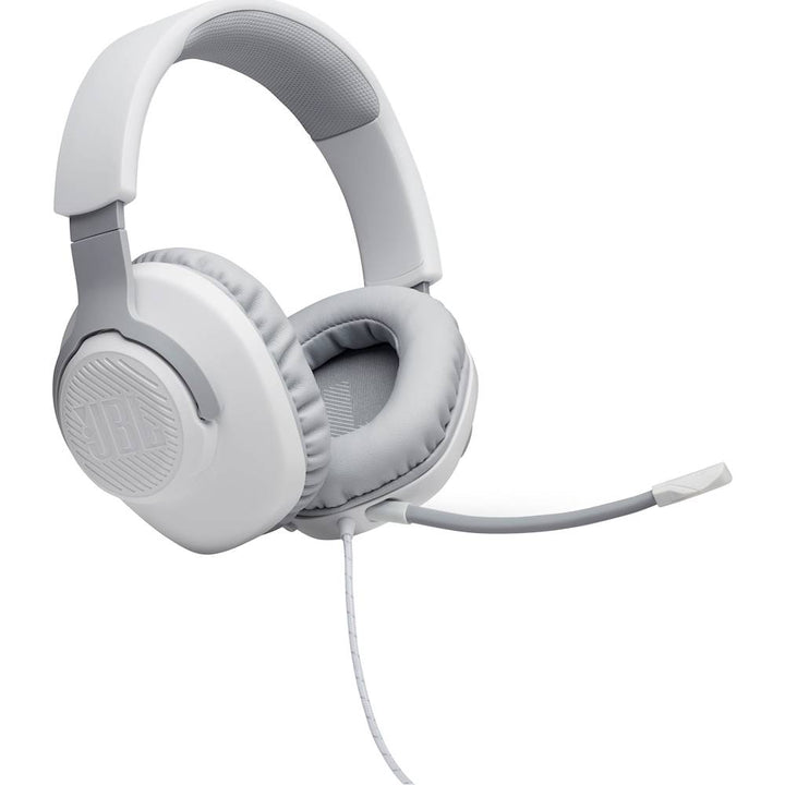 JBL - Quantum 100 Surround Sound Gaming Headset for PC, PS4, Xbox One, Nintendo Switch, and Mobile Devices - White_0