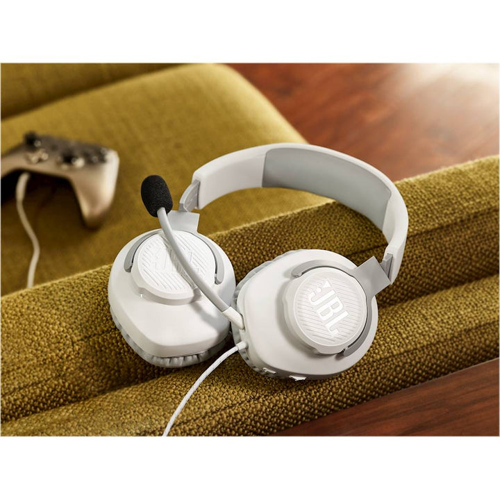 JBL - Quantum 100 Surround Sound Gaming Headset for PC, PS4, Xbox One, Nintendo Switch, and Mobile Devices - White_2