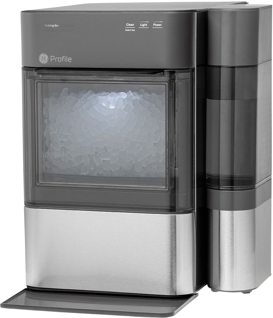 GE Profile - Opal 2.0 24-lb. Portable Ice maker with Nugget Ice Production, Side Tank and Built-in WiFi - Stainless steel_1
