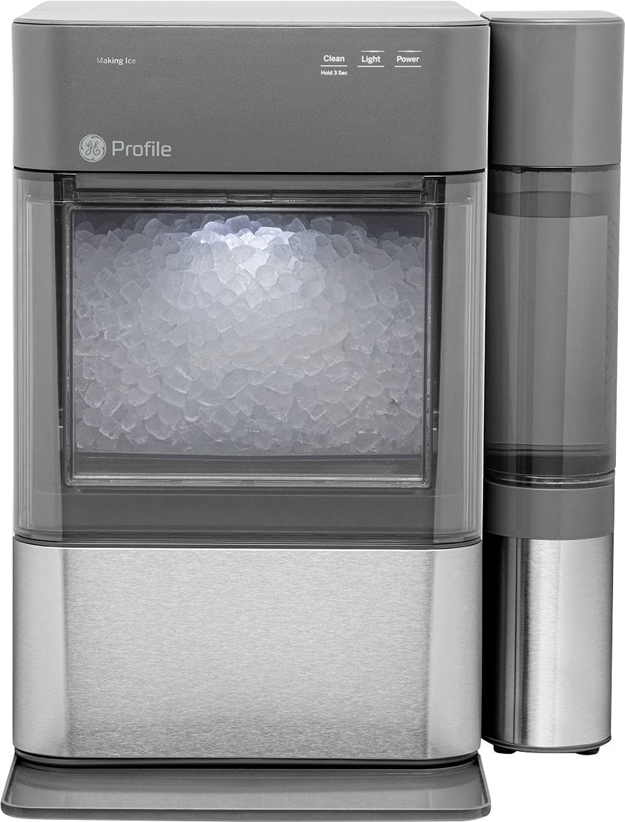 GE Profile - Opal 2.0 24-lb. Portable Ice maker with Nugget Ice Production, Side Tank and Built-in WiFi - Stainless steel_0