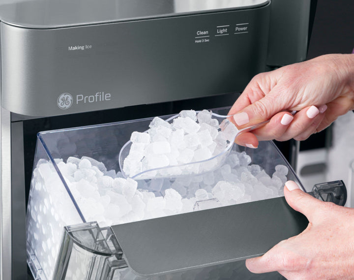 GE Profile - Opal 2.0 24-lb. Portable Ice maker with Nugget Ice Production, Side Tank and Built-in WiFi - Stainless steel_15