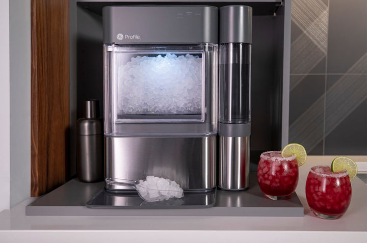 GE Profile - Opal 2.0 24-lb. Portable Ice maker with Nugget Ice Production, Side Tank and Built-in WiFi - Stainless steel_2