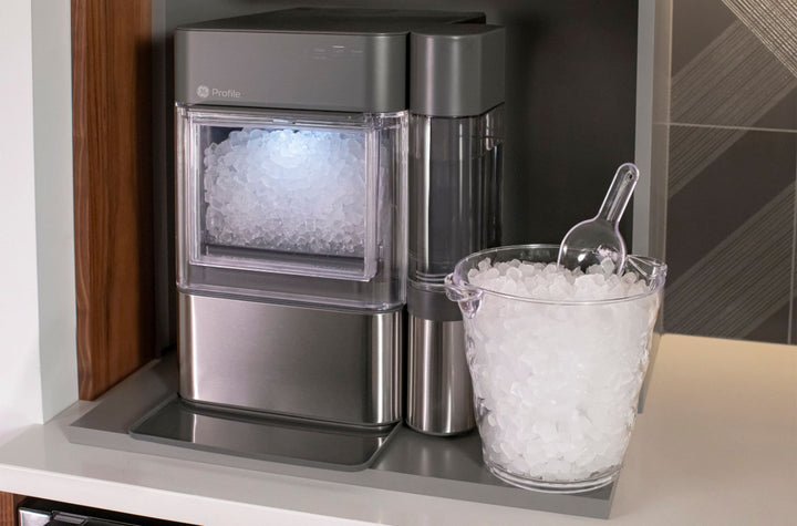 GE Profile - Opal 2.0 24-lb. Portable Ice maker with Nugget Ice Production, Side Tank and Built-in WiFi - Stainless steel_4