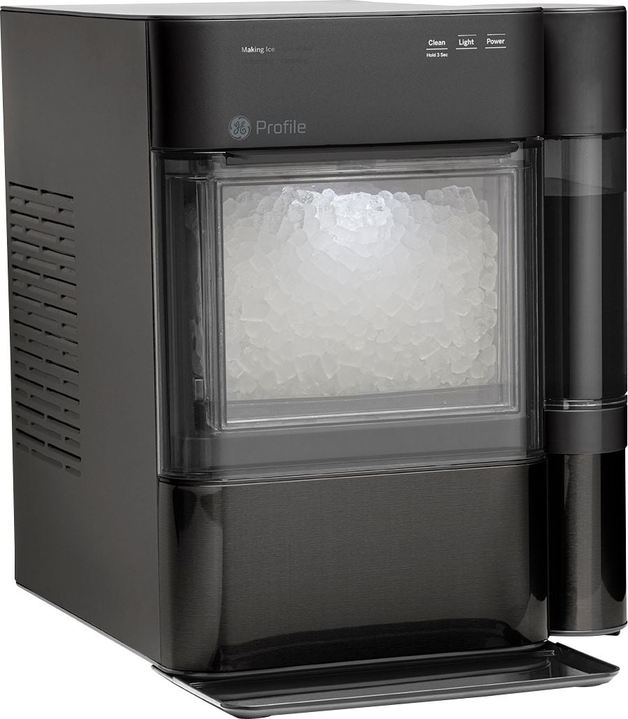 GE Profile - Opal 2.0 24-lb. Portable Ice maker with Nugget Ice Production, Side Tank, and Built-in WiFi - Black stainless steel_1