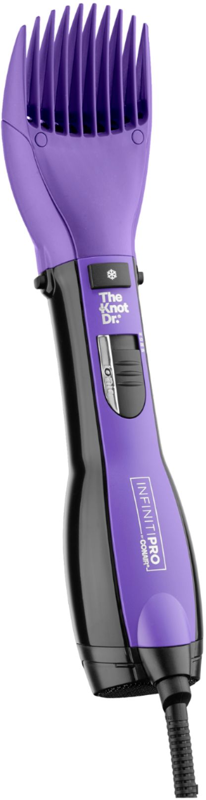 Conair - All-in-One Dryer Brush - Purple And Black_11