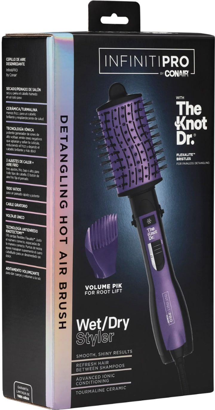 Conair - All-in-One Dryer Brush - Purple And Black_5
