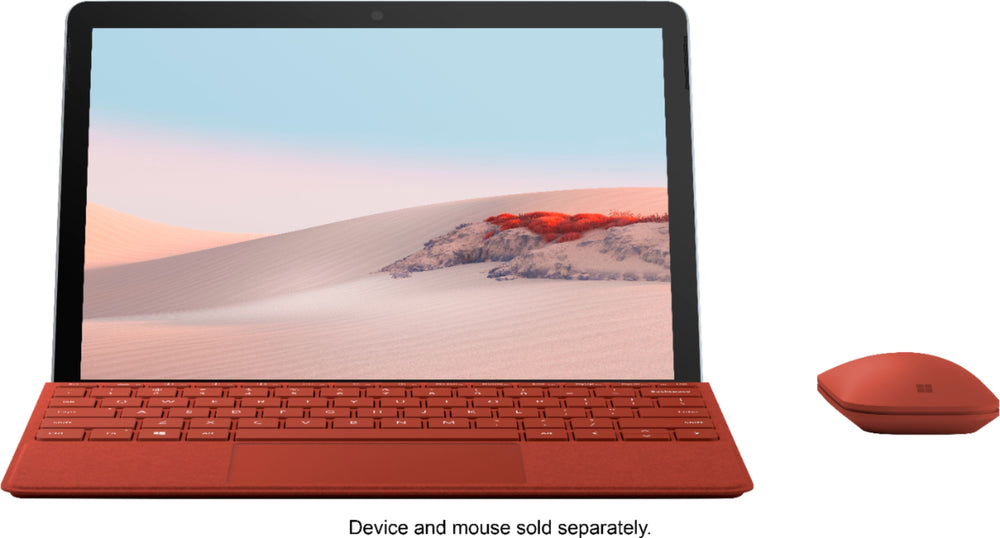 Microsoft - Surface Go Signature Type Cover for Surface Go, Go 2, and Go 3 - Poppy Red Alcantara Material_1