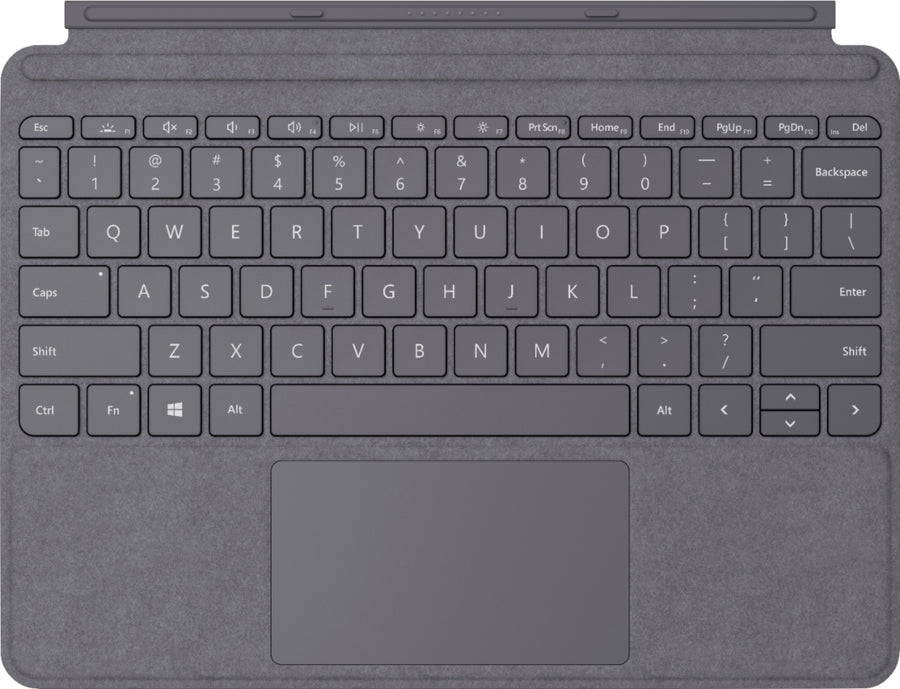 Microsoft - Surface Go Signature Type Cover for Surface Go, Go 2, and Go 3 - Platinum Alcantara Material_0