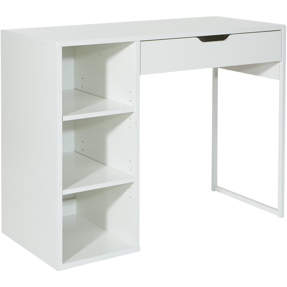 OSP Home Furnishings - Ravel Rectangular Contemporary Engineered Wood 1-Drawer Table - White_6