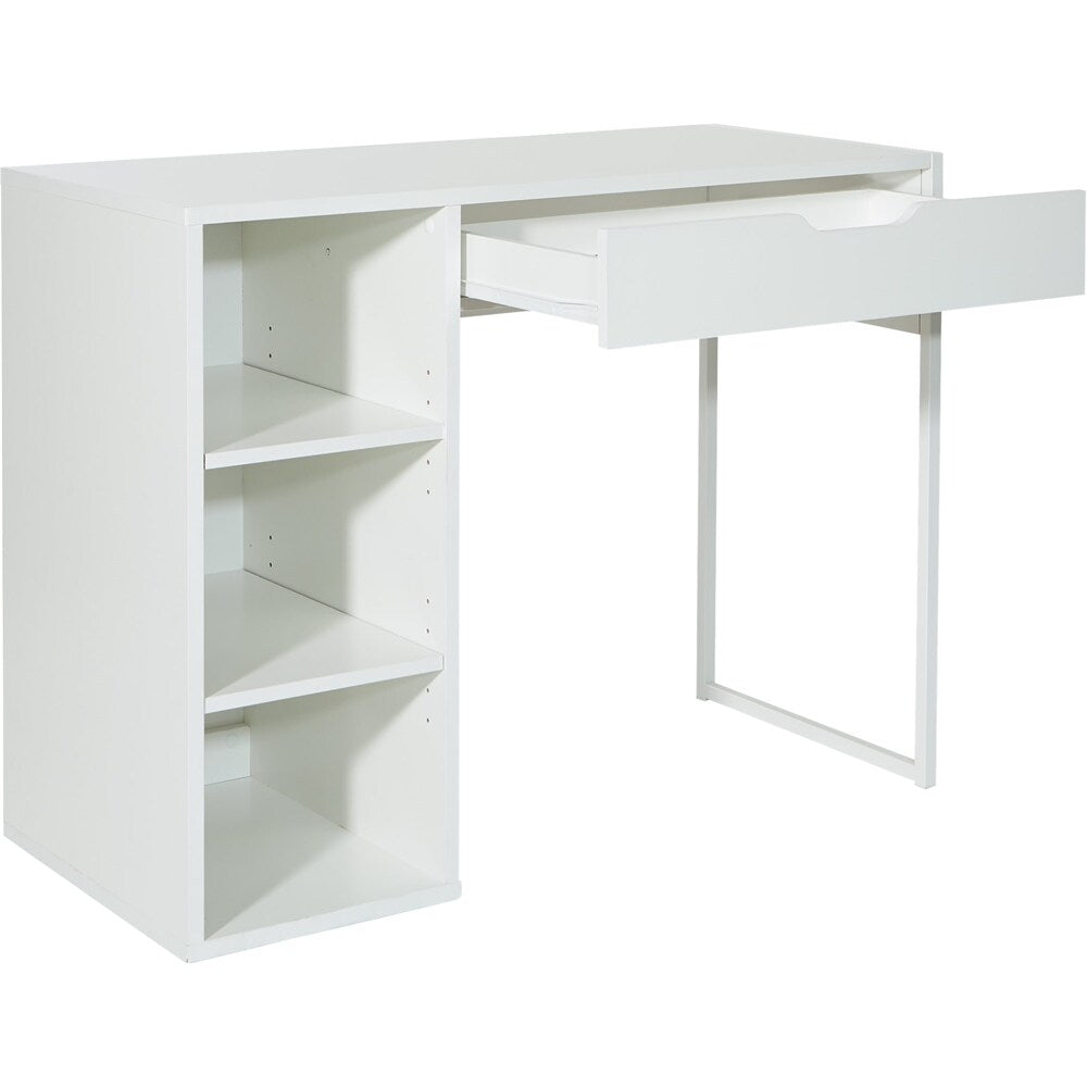 OSP Home Furnishings - Ravel Rectangular Contemporary Engineered Wood 1-Drawer Table - White_1