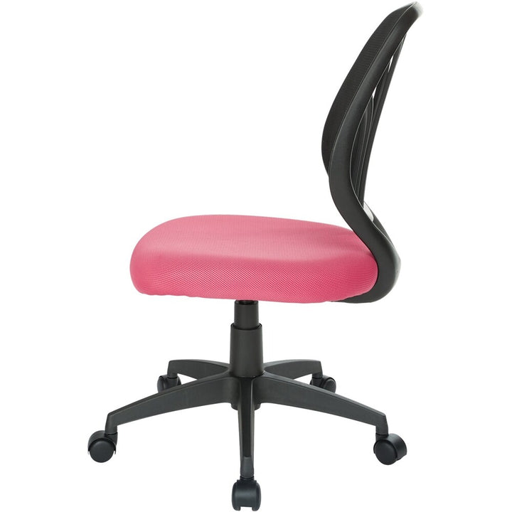 Office Star Products - Ventilated 5-Pointed Star Mesh Fabric Task Chair - Pink_1