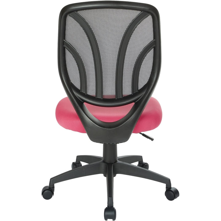 Office Star Products - Ventilated 5-Pointed Star Mesh Fabric Task Chair - Pink_4