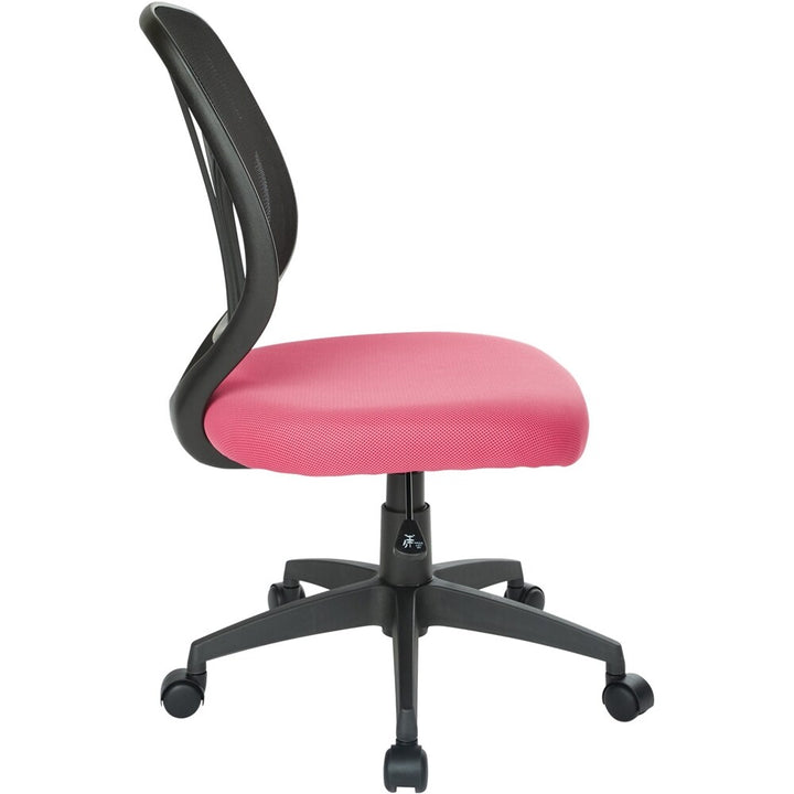 Office Star Products - Ventilated 5-Pointed Star Mesh Fabric Task Chair - Pink_3