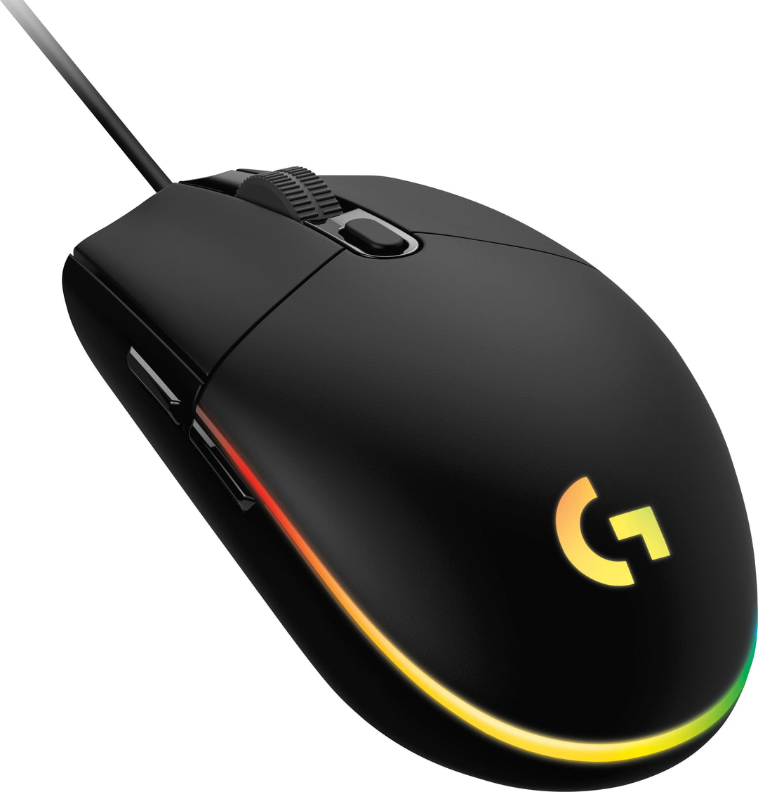 Logitech - G203 LIGHTSYNC Wired Optical Gaming Mouse with 8,000 DPI sensor - Black_0