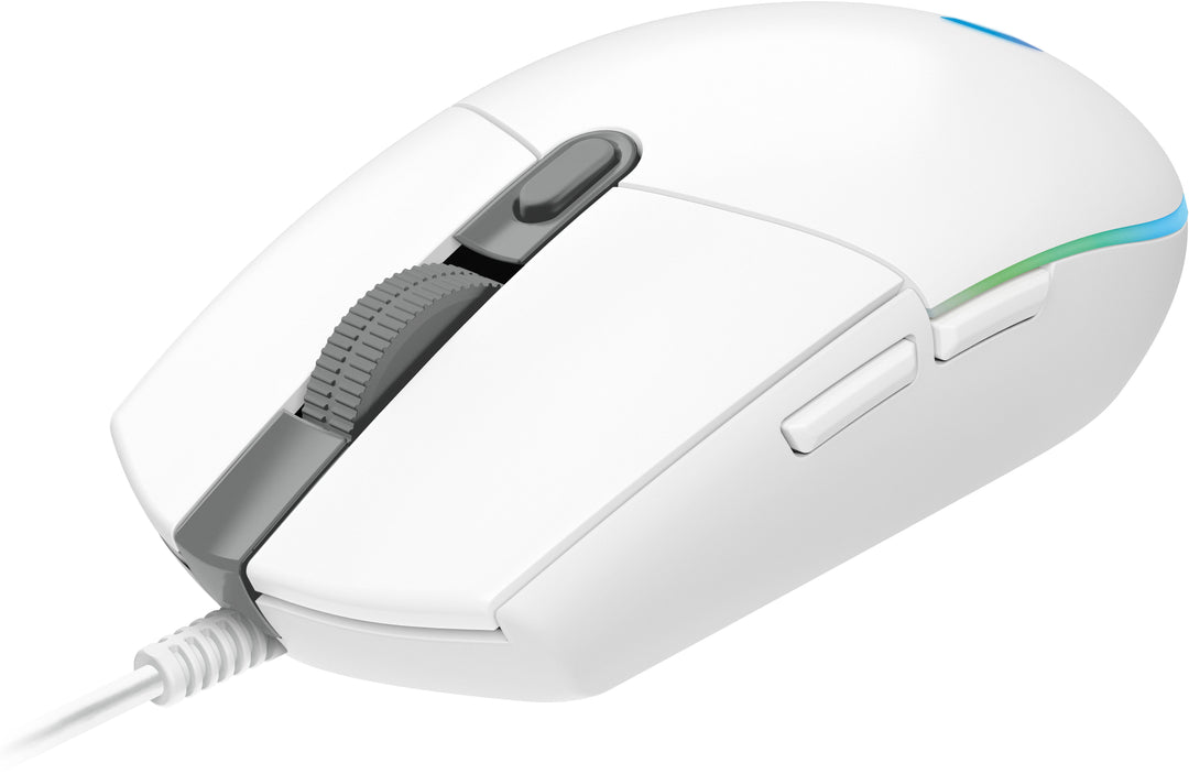 Logitech - G203 LIGHTSYNC Wired Optical Gaming Mouse with 8,000 DPI sensor - White_6