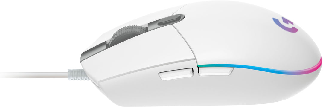 Logitech - G203 LIGHTSYNC Wired Optical Gaming Mouse with 8,000 DPI sensor - White_7