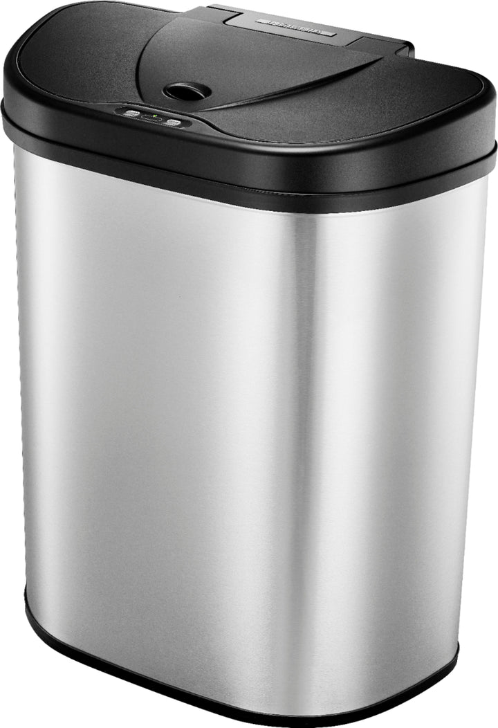 Insignia™ - 18 Gal. Automatic Trash Can with Recycle and Waste Divider - Stainless steel_3