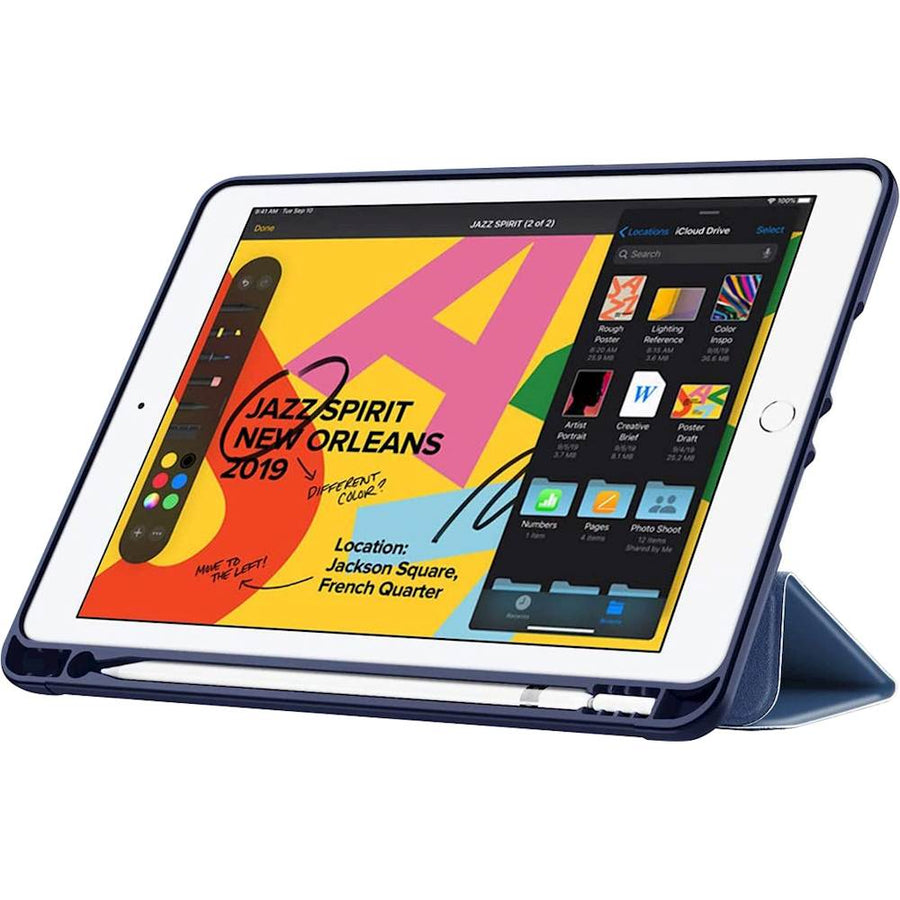 SaharaCase - Folio Case for Apple® iPad® 10.2" (8th Generation 2020) and (9th Generation 2021) - Blue_0