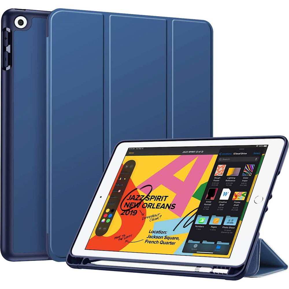 SaharaCase - Folio Case for Apple® iPad® 10.2" (8th Generation 2020) and (9th Generation 2021) - Blue_1