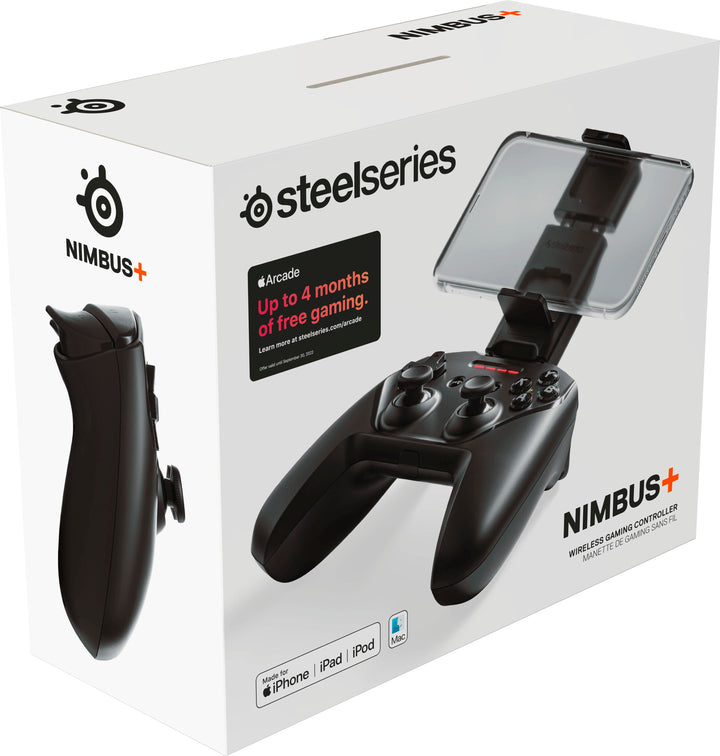 SteelSeries - Nimbus+ Wireless Gaming Controller for Apple iOS, iPadOS, tvOS Devices - Black_8