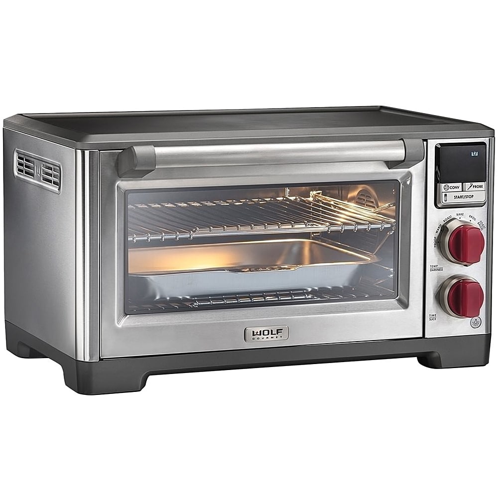 Wolf Gourmet - Toaster Oven - Stainless Steel/Red Knob_1