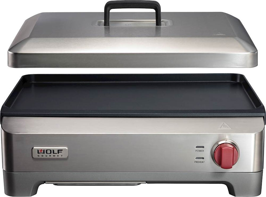 Wolf Gourmet - Precision Griddle with Stainless Steel Lid - Stainless Steel_0