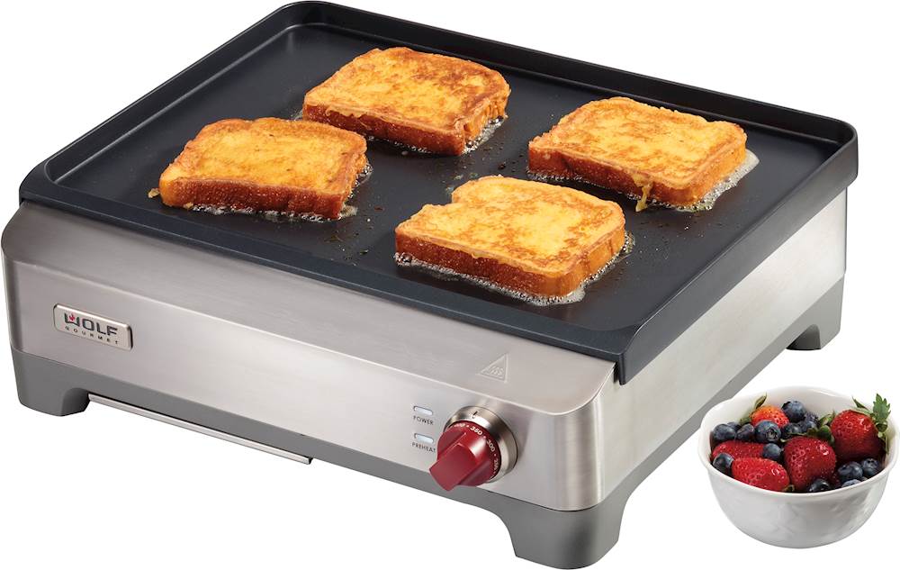 Wolf Gourmet - Precision Griddle with Stainless Steel Lid - Stainless Steel_4