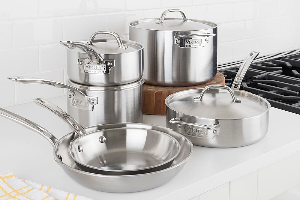 Viking Professional 5 Ply, 10 Piece Cookware Set- Satin - Stainless Steel_13