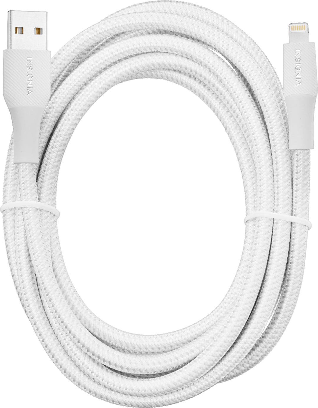 Insignia™ - 10' Lightning to USB Charge-and-Sync Cable (2 pack) - Moon Gray_4