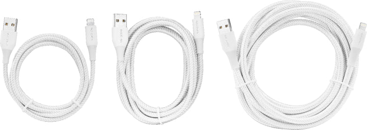 Insignia™ - 4' / 6' / 10' Lightning to USB Braided Charge-and-Sync Cables (3 Pack) - Moon Gray_6