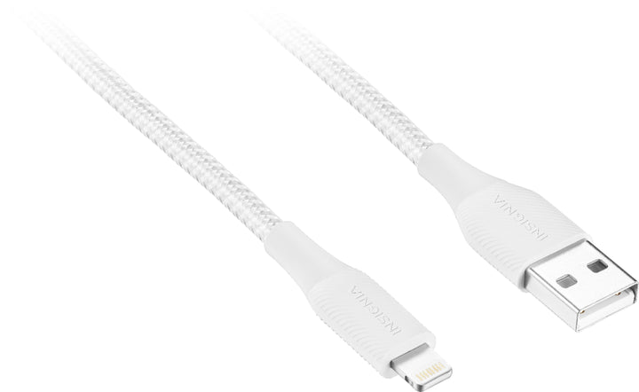 Insignia™ - 4' / 6' / 10' Lightning to USB Braided Charge-and-Sync Cables (3 Pack) - Moon Gray_2