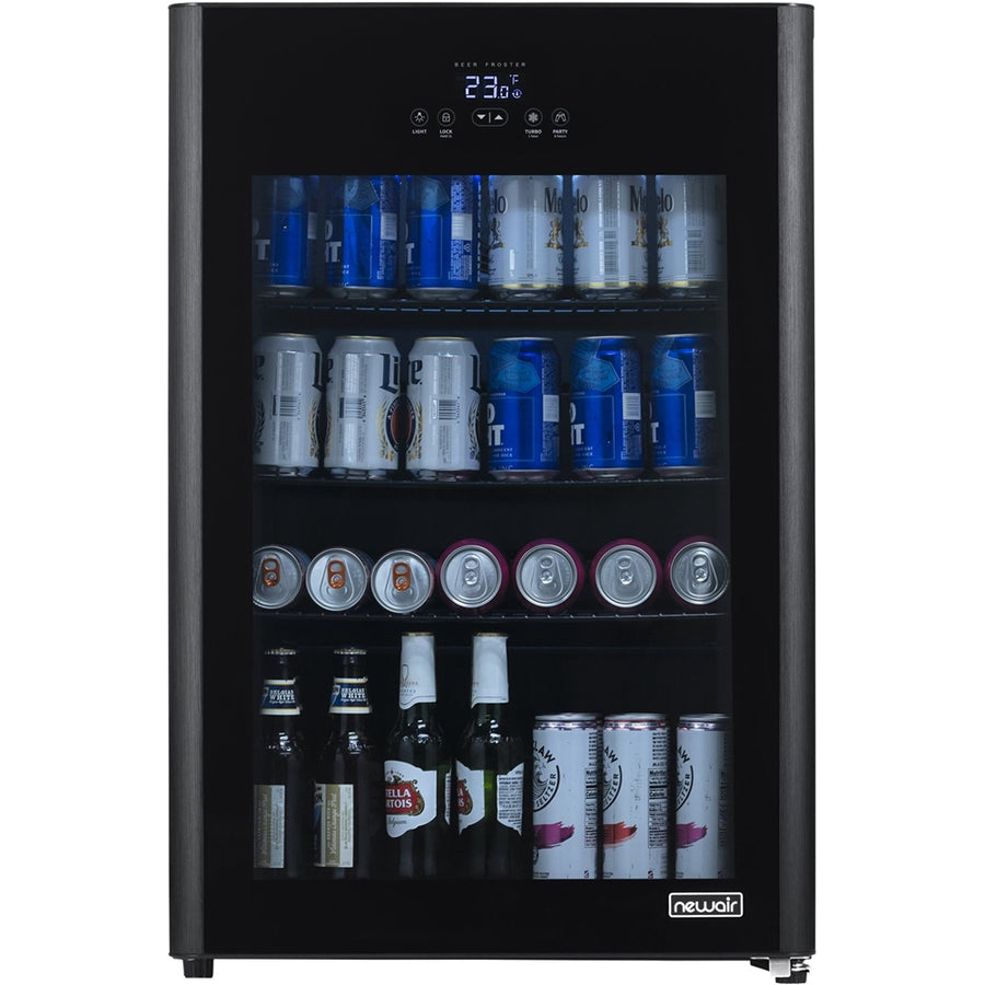 NewAir - 125-Can Beverage Cooler - Black_0