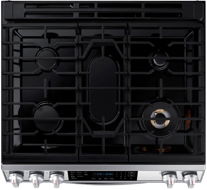 Samsung - 6.0 cu. ft. Front Control Slide-In Gas Convection Range with Air Fry & Wi-Fi, Fingerprint Resistant - Stainless steel_8