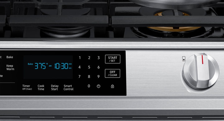 Samsung - 6.0 cu. ft. Front Control Slide-In Gas Convection Range with Air Fry & Wi-Fi, Fingerprint Resistant - Stainless steel_14
