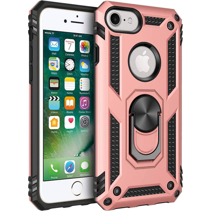 SaharaCase - Military Kickstand Series Case for Apple® iPhone® SE (2nd Generation and 3rd Generation) - Rose Gold_4