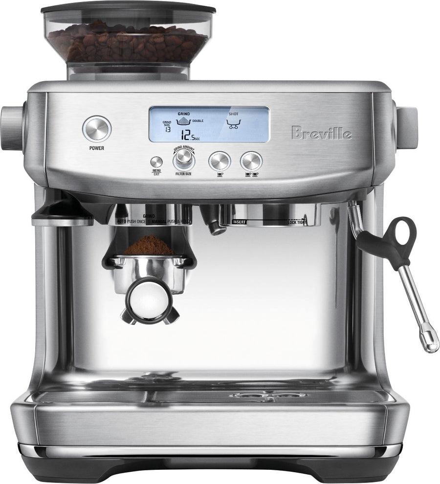 Breville - the Barista Pro Espresso Machine with 15 bars of pressure, Milk Frother and intergrated grinder - Brushed Stanless Steel_0
