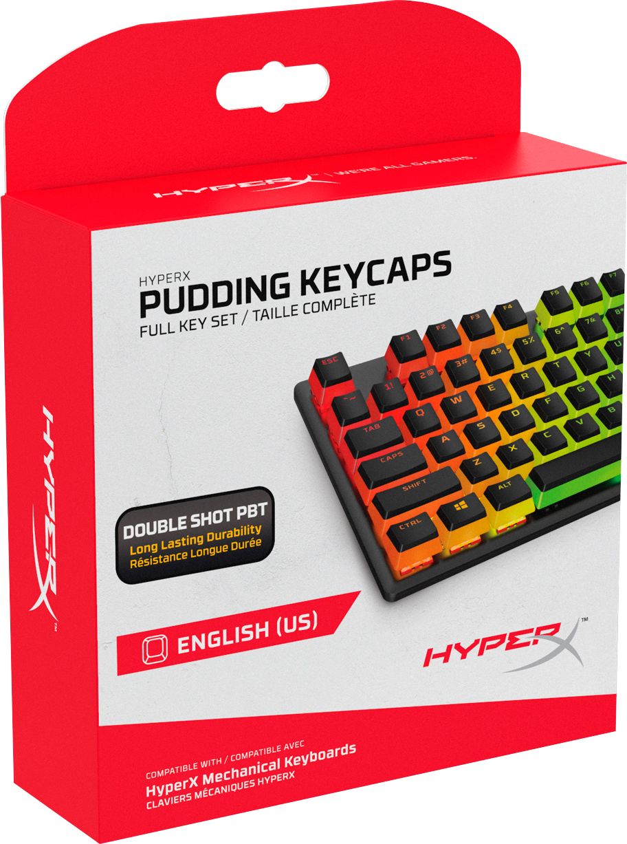 HyperX - Pudding Keycaps PBT Upgrade Kit - Black_1