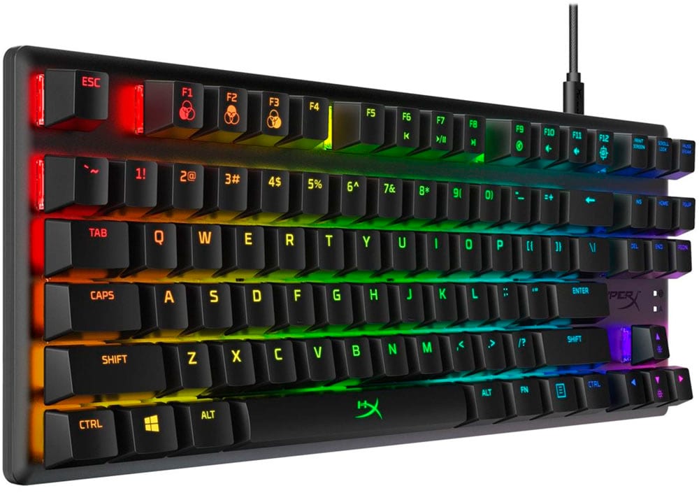 HyperX - Alloy Origins Core TKL Wired Mechanical Tactile Aqua Switch Gaming Keyboard with RGB Back Lighting - Black_1
