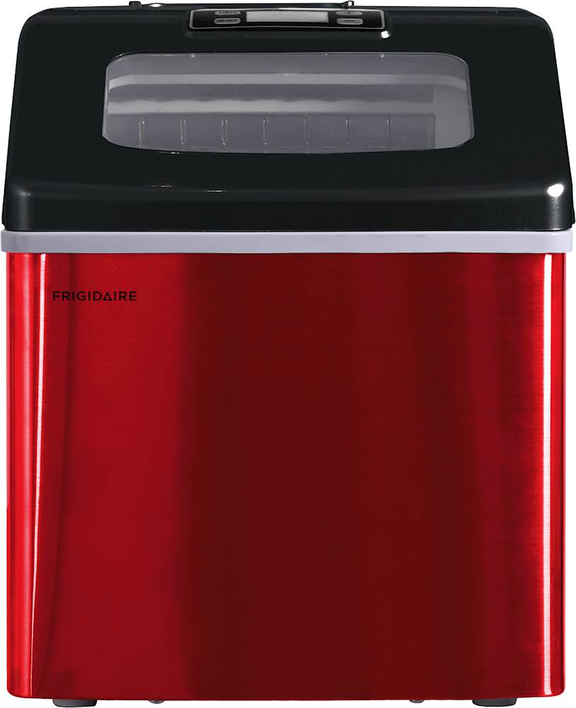 Frigidaire - 11.3" 40-Lb. Freestanding Icemaker - Red Stainless Steel_0
